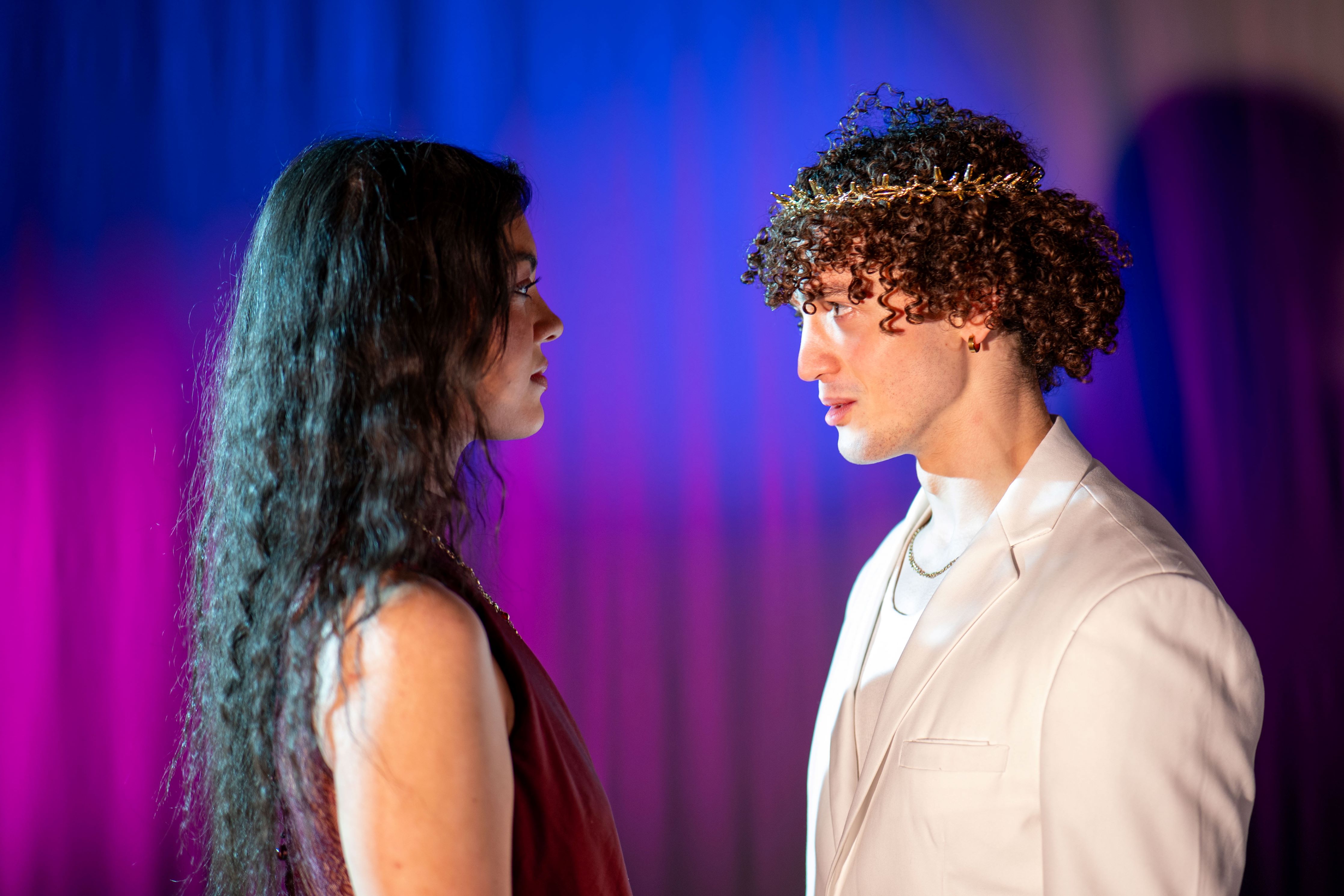 The play follows Medea’s (Mina Strevens) revenge as she is exiled from Corinth by Creon (Rob Monterio)